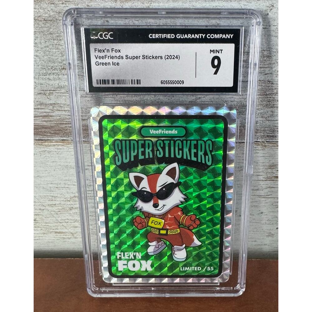 Veefriends Road to Veecon CGC 9 Flex'n Fox Green Ice /55 RARE!